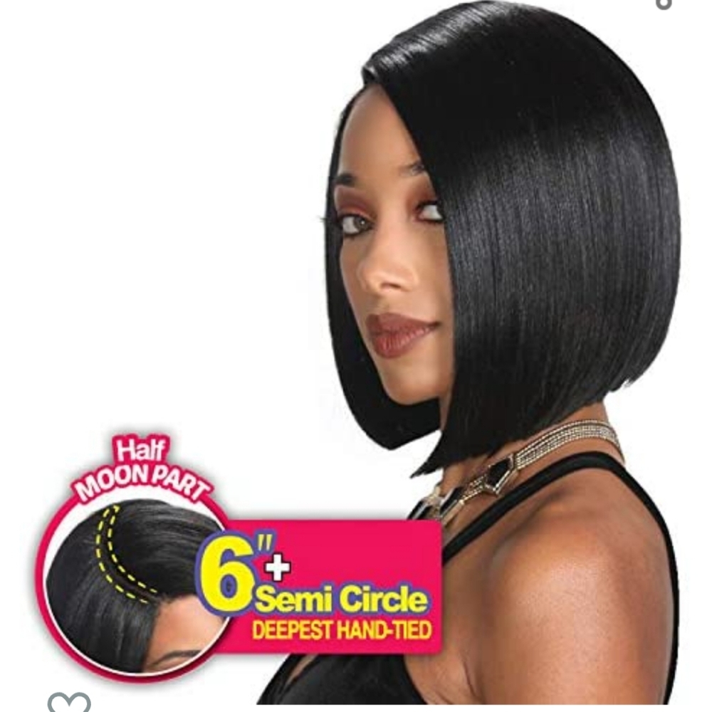 Zury Sis Sassy Lively Spirit Half Moon Part Wig HM-H MAX (1B)